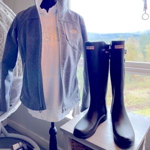 Never worn Hunter knee high boots